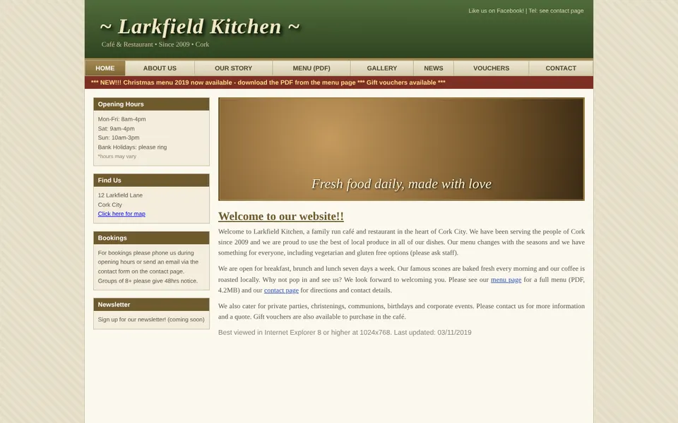 Larkfield Kitchen — Før