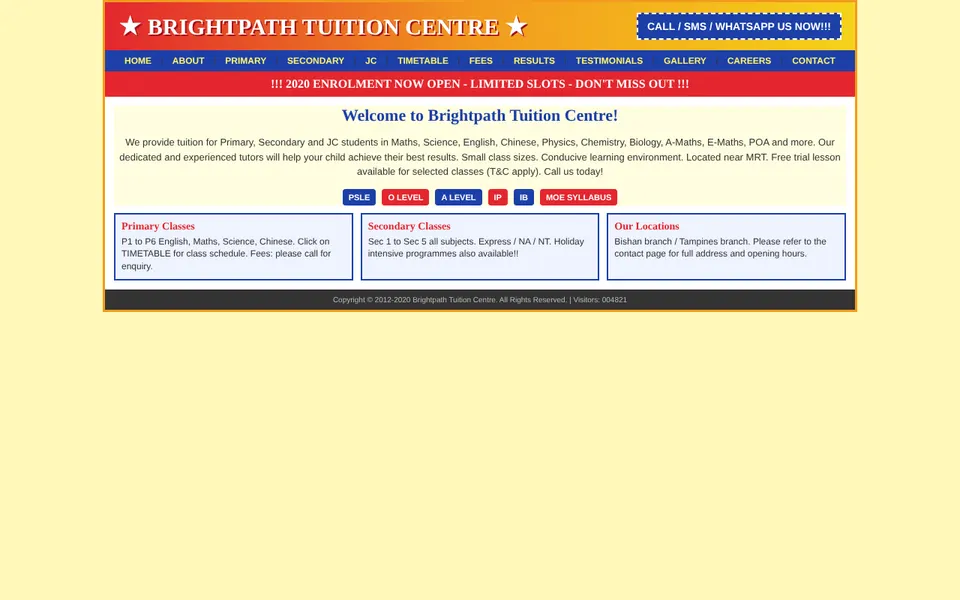 Brightpath Tuition — Før